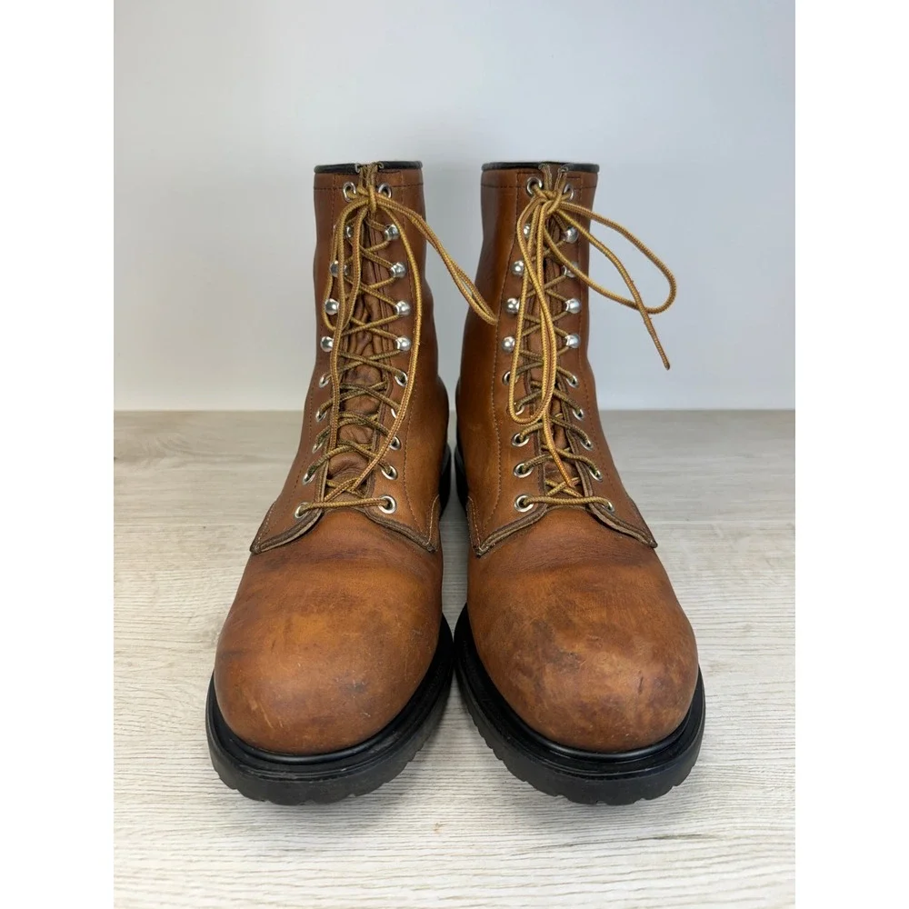 Red Wing SuperSole 2233 Brown Leather Steel Toe 8 Inch Work Boots USA Size 11